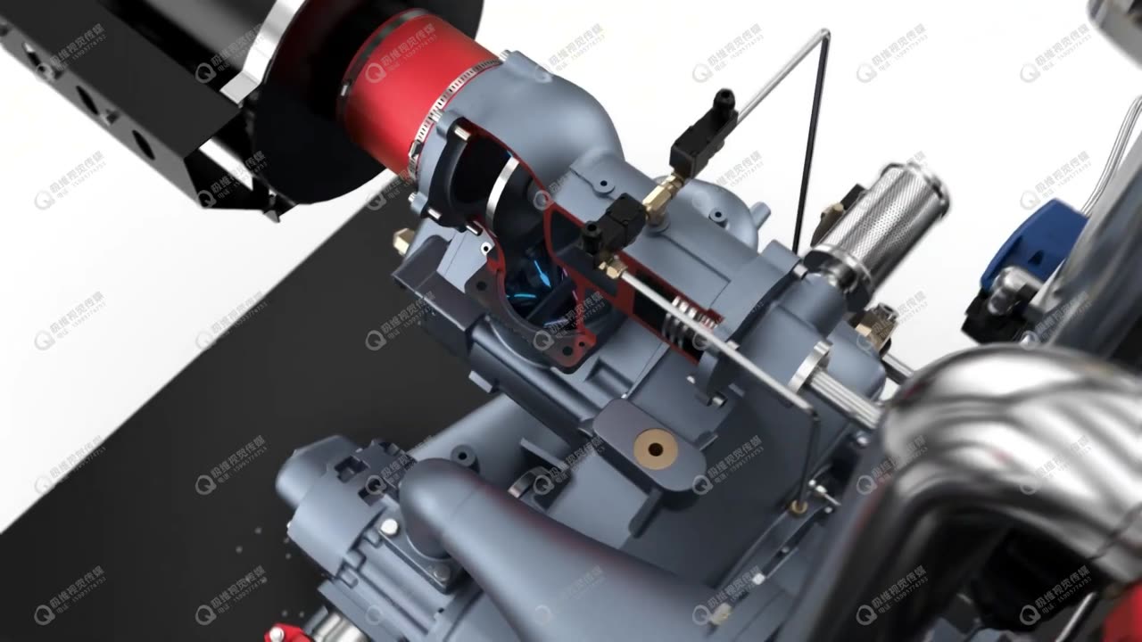 空压机三维动画制作案例