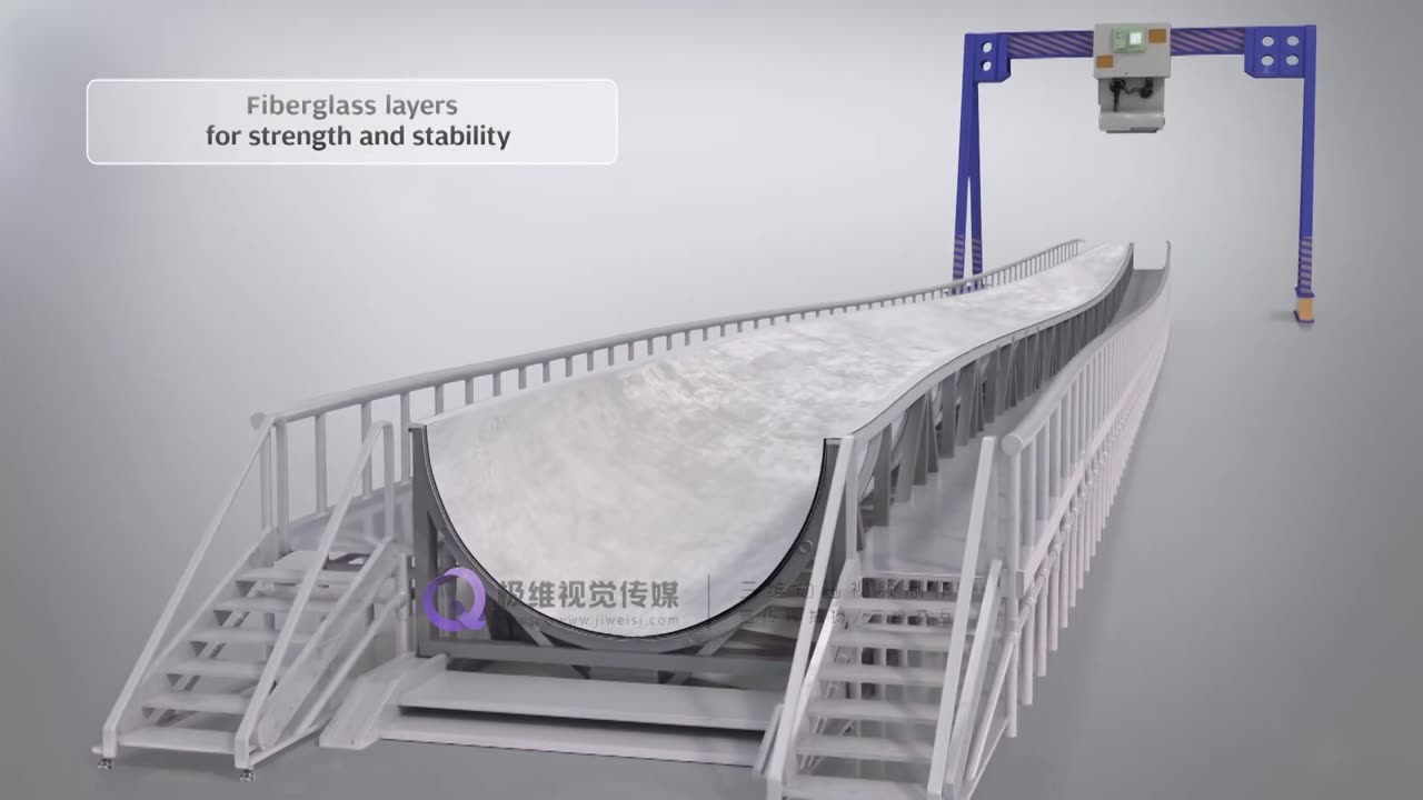 风力发电扇叶三维动画制作案例