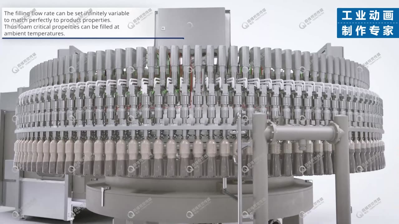 灌装线三维动画制作案例