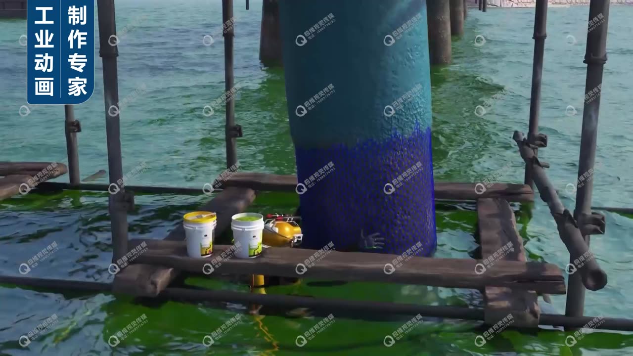 水下施工作业三维动画制作案例