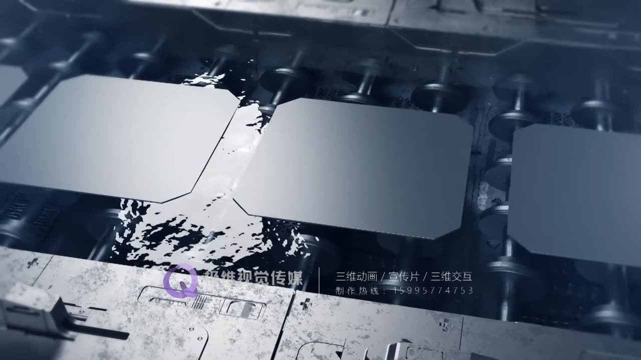 光伏电池制造工艺三维动画制作案例