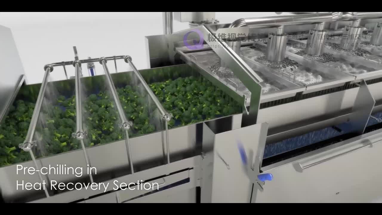 果蔬清洗产线三维动画制作案例