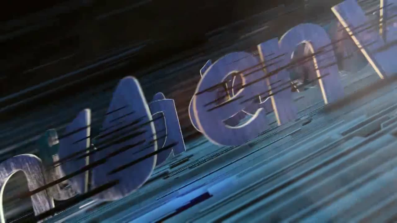 空间隧道穿梭速度力量感Logo文字展示 VideoHive Aggressive Logo Reveal