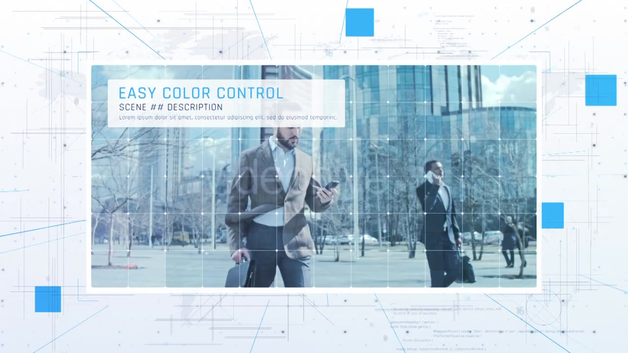 科技感线条商务视频展示片头 Minimal Tech Promo 45531695