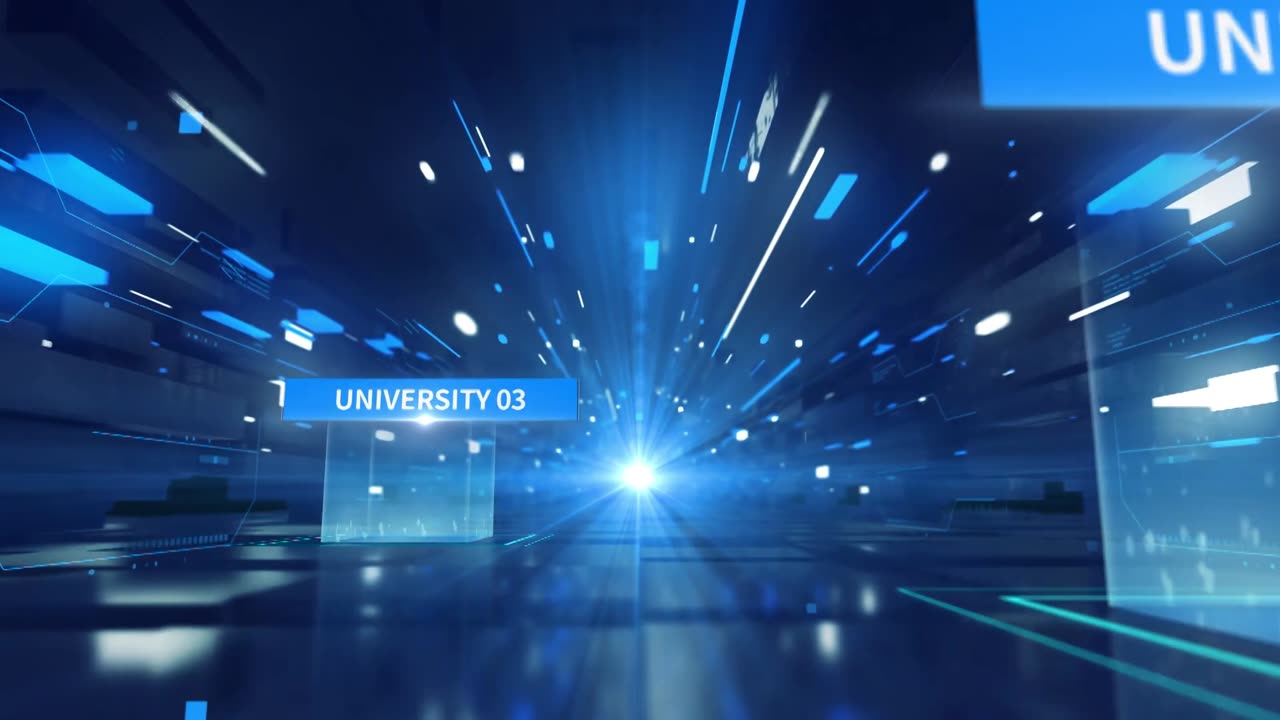 科技感通道穿梭文字展示片头 Tech Tunnel Title 43728289