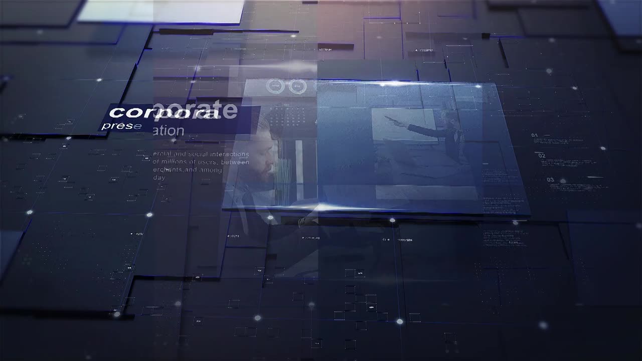 科技感商务视频介绍展示宣传片头 Corporate Technology Slideshow 45657258