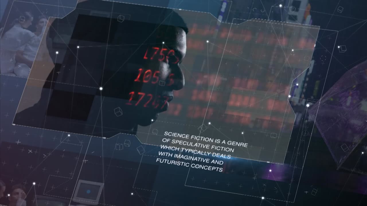 科技感视频展示片头 Digital Slideshow 44390187