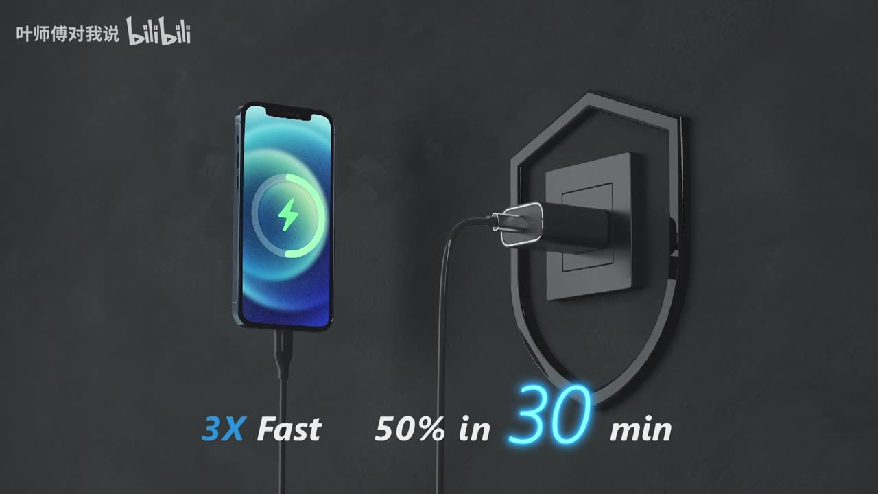 C4D三维产品动画 – PD快充充电头